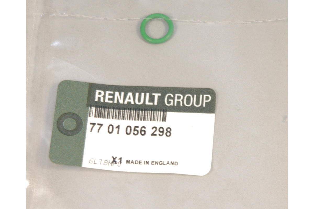 Уплотнительное кольцо на трубку гидроусилителя (7.65X1.63mm) на Opel Vivaro 2001 - 7701056298