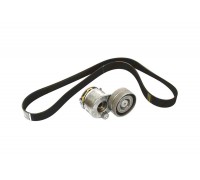 Натяжитель + ремень генератора на Renault Megane II 01-09 1.9dCi+2.0 16V - Renault (Оригинал) - 7701477515