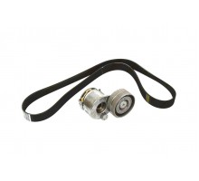 Натяжитель + ремень генератора на Renault Megane II 01-09 1.9dCi+2.0 16V - Renault (Оригинал) - 7701477515