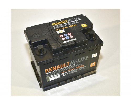 Аккумулятор L2 60AH на Renault Logan II - Renault (Оригинал) - 7711238597