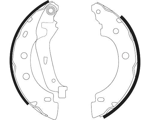 Барабанные тормозные колодки (задние) Renault Kangoo 1998-2008 - ABS (Нидерланды) - ABS9031