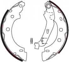 Барабанные тормозные колодки (задние) d=203x39mm на Renault Kangoo 1998-2008 -TRW (США / Германия) - GS8650