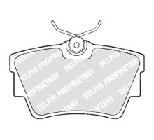 Дисковые тормозные колодки (задние) на Renault Trafic III 2014 - Delphi (Великобритания) - LP1745