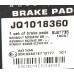 Дисковые тормозные колодки (передние) на Renault Megane III 2009-2016 - Kamoka - JQ1018360