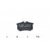 Дисковые тормозные колодки (задние) на Renault Megane III - Renault (Оригинал) - 440605713R