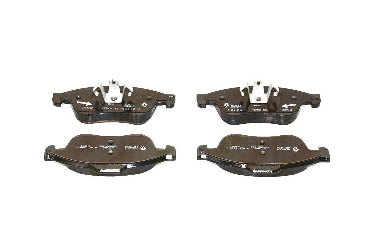 Дисковые тормозные колодки (передние) на Renault Fluence 2010-2016 - Renault (Оригинал) - 410605961R