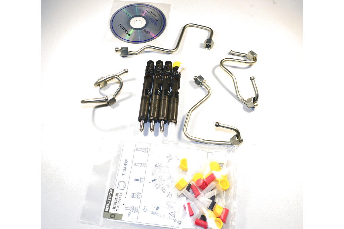 Форсунки common rail (комплект 4 шт) на Renault Kangoo 2001-1.5dCi - Renault (Оригинал) - 7701478016
