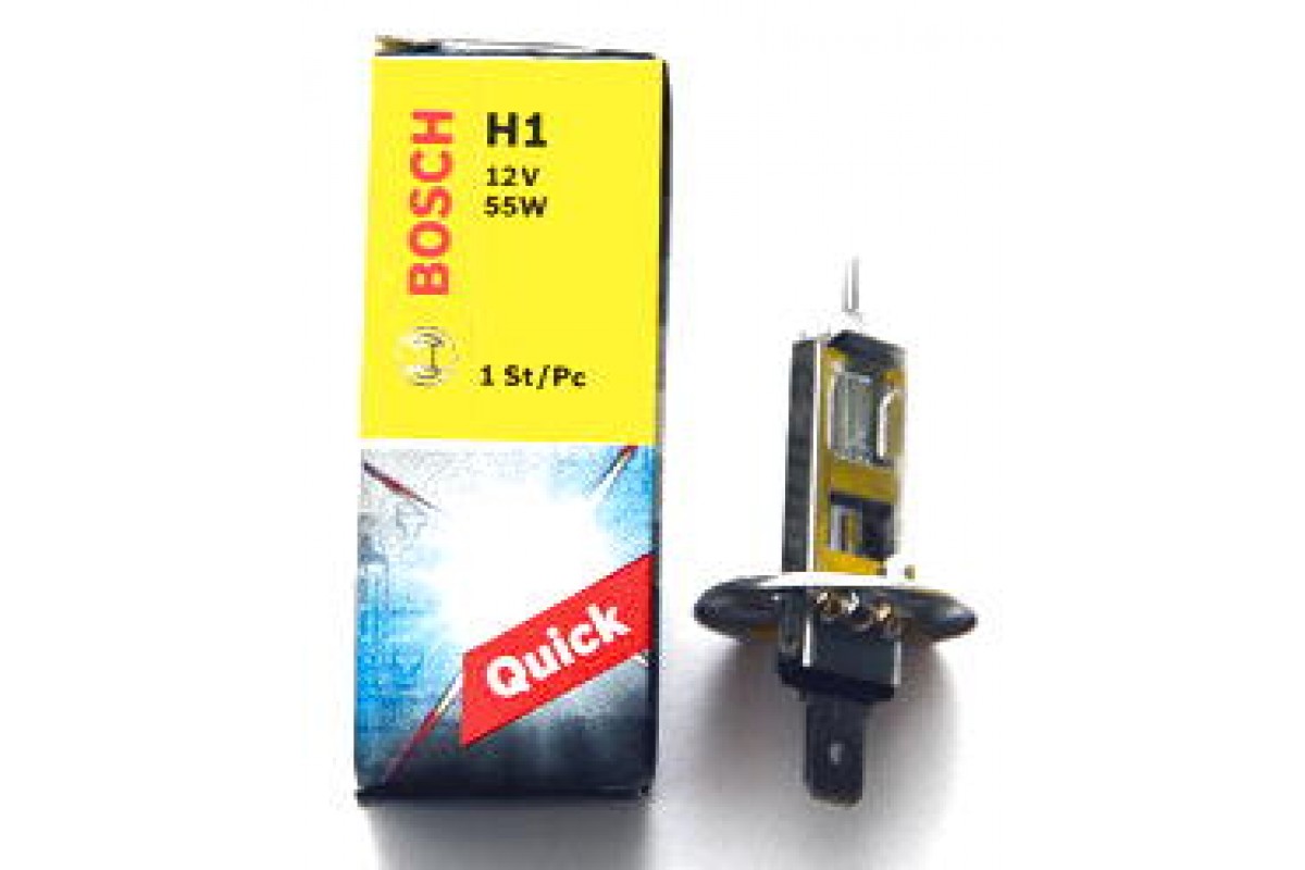 Галогенная лампа H1 12V 55W (Quick) на Renault Trafic 2001 - Bosch (Германия) - 1987302920