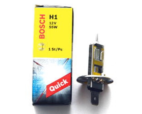 Галогенная лампа H1 12V 55W (Quick) на Renault Trafic 2001 - Bosch (Германия) - 1987302920