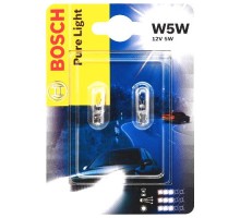 Комплект безцокольных ламп W5W 12V 5W /Pure Ligft/ на Renault Trafic 01 - Bosch - 1987301026