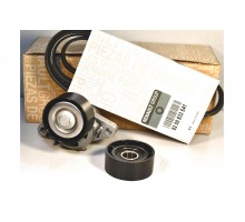 Комплект генератора + ролик + натяжитель (+АС) на Renault Kangoo 1997-2008 1.4, 1.6i 16V - 7701477517