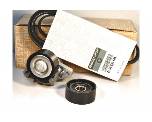Комплект генератора + ролик + натяжитель (+АС) на Renault Kangoo 1997-2008 1.4, 1.6i 16V - 7701477517