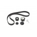 Комплект натяжитель + ролик + ремень ГРМ на Renault Kangoo 2001-2008 1.6 16V - GATES (Бельгия) - K015671XS