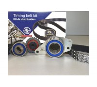 Комплект натяжитель + ролик + ремень ГРМ на Renault Kangoo 2001-2008 1.9dCi - Hutchinson - KH 71