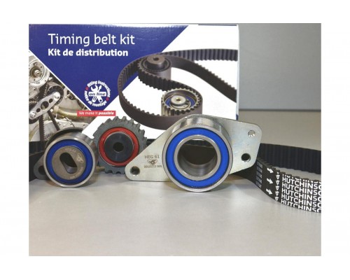 Комплект натяжитель + ролик + ремень ГРМ на Renault Kangoo 2001-2008 1.9dCi - Hutchinson - KH 71