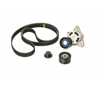 Комплект натяжитель + ролик + ремень на Renault Trafic II 2006-2014 2.5dCi - Nissan (Оригинал) - 11720-00Q4C