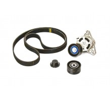 Комплект натяжитель + ролик + ремень на Renault Trafic II 2006-2014 2.5dCi - Nissan (Оригинал) - 11720-00Q4C