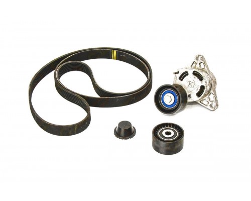 Комплект натяжитель + ролик + ремень на Renault Trafic II 2006-2014 2.5dCi - Nissan (Оригинал) - 11720-00Q4C