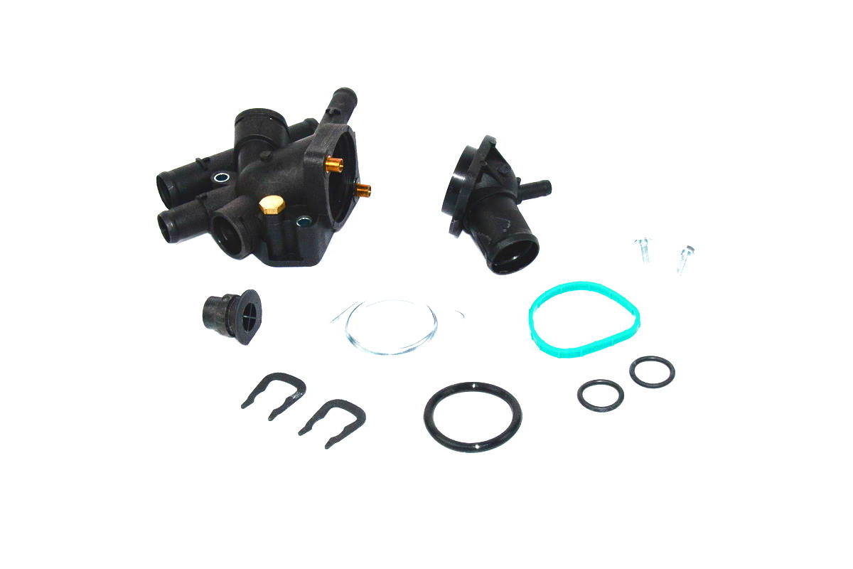 Корпус термостата охлаждающей жидкости на Renault Clio II 1998-2005 1.9D+1.9dTi - Metalcaucho - MC03624