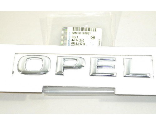 Надпись &#34;OPEL&#34; (задняя дверь) на Opel Vivaro 2001-2006 - Opel (оригинал) - 91167831