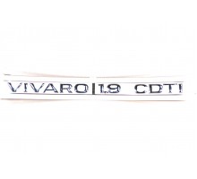 Надпись &#34;VIVARO 1.9 CDTI&#34; (задняя дверь, хром) на Opel Vivaro 2001- 2006 - Opel (оригинал) - 93853158