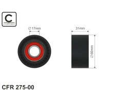 Натяжитель ремня генератора (ролик) на Renault Master II 01-2010 2.2 + 2.5dCi - Caffaro (Польша) - CFR275-00