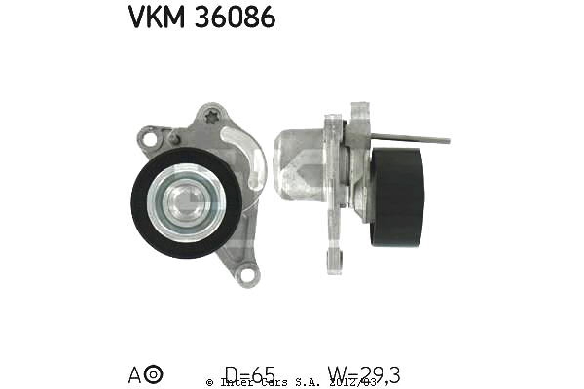 Натяжитель ремня генератора на Renault Master III 2010- 2.3dCi - SKF (Швеция) - VKM 36086 Натяжитель ремня генератора на Renault Master III 2010- 2.3dCi - SKF (Швеция) - VKM 36086