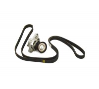 Натяжитель + ролик + ремень генератора на Renault Laguna II 01-07 1.6 16V - Renault (Оригинал) - 7701477528