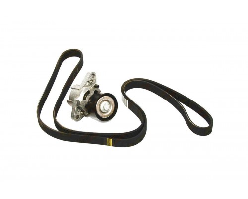 Натяжитель + ролик + ремень генератора на Renault Laguna II 01-07 1.6 16V - Renault (Оригинал) - 7701477528