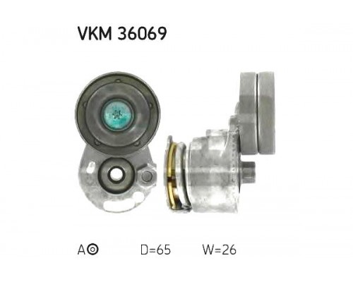 Натяжитель ручейкового ремня на Renault Trafic 2001- 1.9dCi (-AC) - SKF (Швеция) - VKM 36069