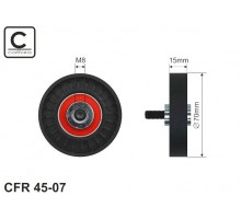 Натяжной ролик ремня генератора 1.4 (E7J780) -Caffaro (Польша) - CFR45-07