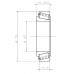 Подшипник дифференциала КПП на Renault Trafic 2001- 45x75x20 - SNR (Франция) - EC 41053 H106