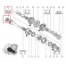 Подшипник КПП на Renault Trafic 2001- 25x66x22 - SNR (Франция) - EC 42228 S01 H206