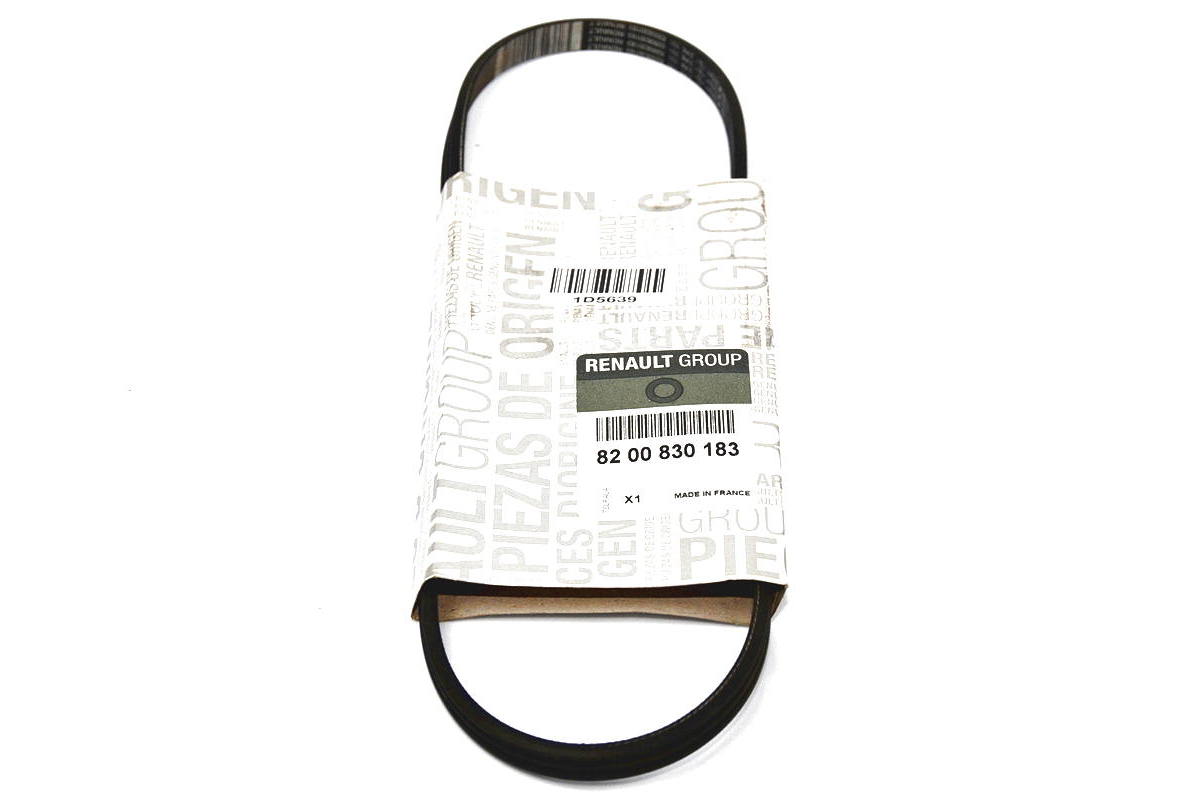 Поликлиновый (ручейковый) ремень на Renault Kangoo 11.2000-2008 (ALT) - Renault (Оригинал) - 82 00 830 183