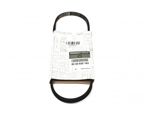 Поликлиновый (ручейковый) ремень на Renault Kangoo 11.2000-2008 (ALT) - Renault (Оригинал) - 82 00 830 183