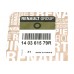 Прокладка выпускного коллектора на Renault Kangoo 2001-2005 1.5dCi - Renault (Оригинал) - 140361579R