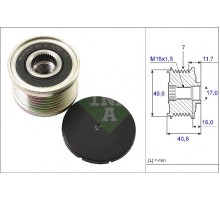 Ременной шкив генератора (7 PK) на Renault Kangoo II 2012- 1.2 Tce - INA - 535008010