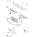 Решётка радиатора (центральная) на Opel Vivaro 2001-2006 - OPEL (Оригинал) - 4410138
