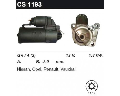 Стартер на Renault Master II 2001-2010, 1.9dCi -MSG (Италия) - CMS1193