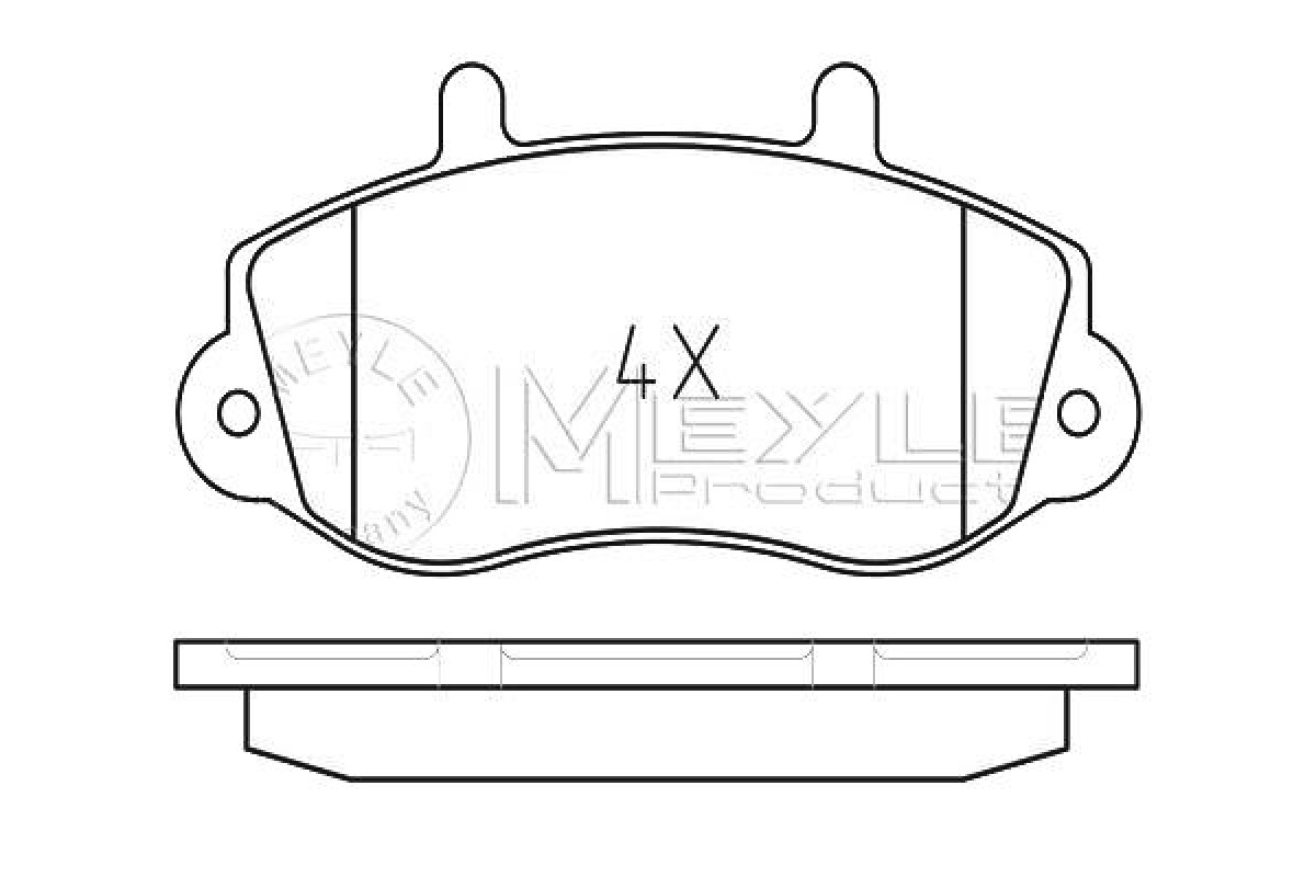 Тормозные колодки передние на Renault Master II 98-01 R15 - Meyle (Германия) - 0252330218 Тормозные колодки передние на Renault Master II 98-01 R15 - Meyle (Германия) - 0252330218