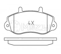Тормозные колодки передние на Renault Master II 98-01 R15 - Meyle (Германия) - 0252330218