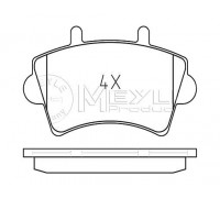Тормозные колодки передние на Renault Master II 01-10 R16 - Meyle (Германия) - 0252361318