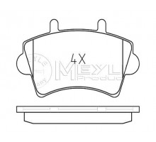 Тормозные колодки передние на Renault Master II 01-10 R16 - Meyle (Германия) - 0252361318
