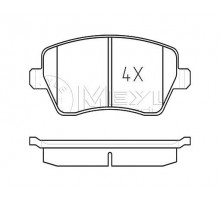 Тормозные колодки передние на Renault Dokker 12 - Meyle (Германия) - 0252397317