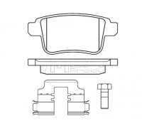 Тормозные колодки задние на Renault Kangoo II 08 - Meyle (Германия) - 0252469216