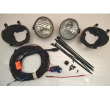 Установочный к-т противотуманных фар на Renault Trafic 06-14 (2 фары + 2 кронштейна) - 7711428111