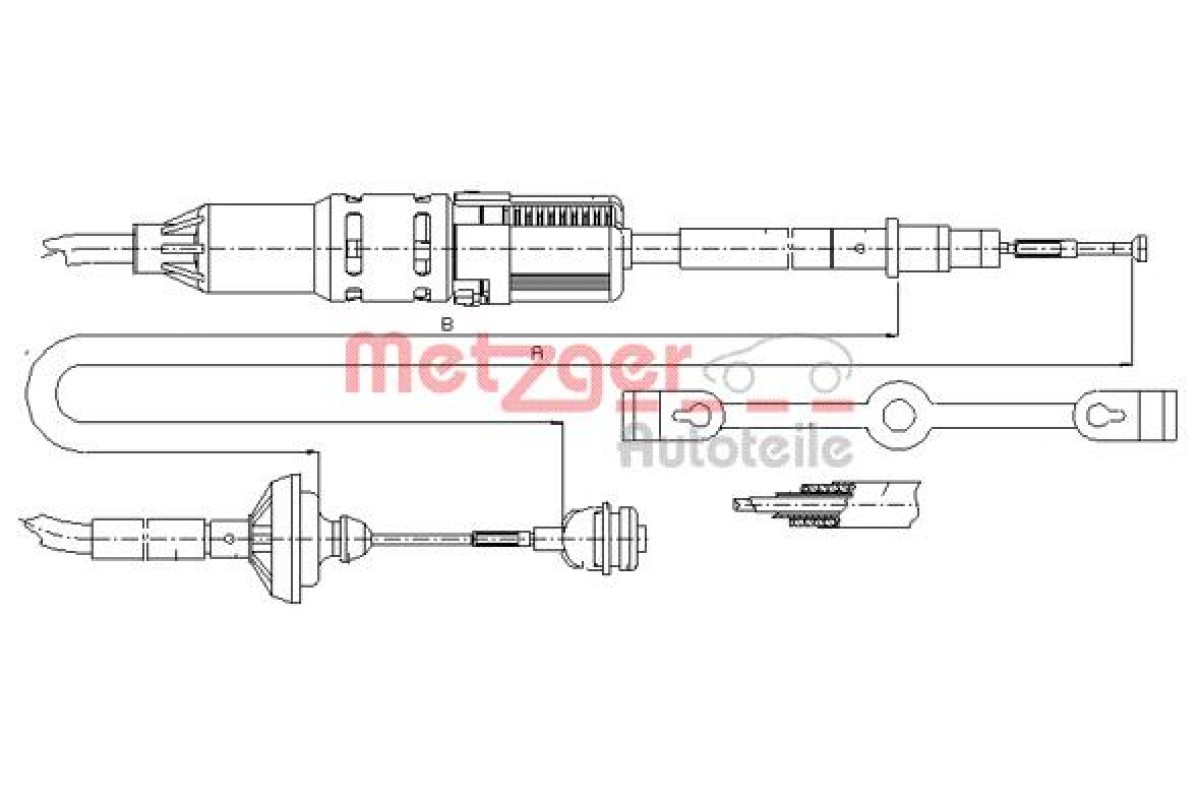 Трос сцепления (автоматическая регулировка) VW Transporter T4 1990-2003 10.3211 METZGER (Германия) Трос сцепления (автоматическая регулировка) VW Transporter T4 1990-2003 10.3211 METZGER (Германия)
