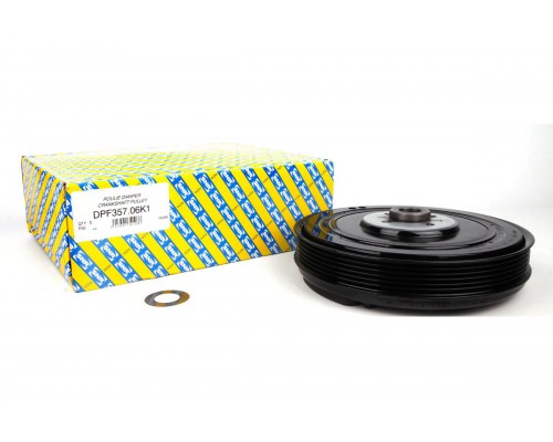 Шкив коленвала (+ шайба) VW Transporter T4 2.4D / 2.5 / 2.5TDI 90-03 DPF357.06K1 SNR (Франция)