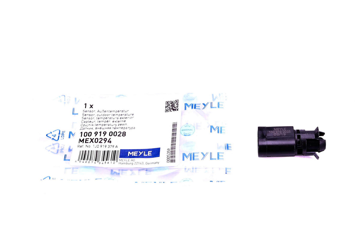 Датчик наружной температуры воздуха VW Caddy III 04-15 1009190028 MEYLE (Германия) Датчик наружной температуры воздуха VW Caddy III 04-15 1009190028 MEYLE (Германия)