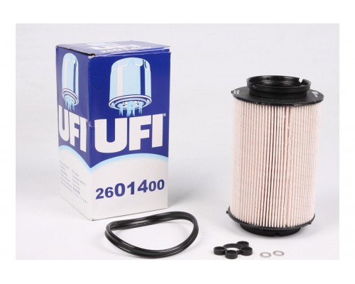 Фильтр топливный (колба № 1K0127400B / C / E / J) VW Caddy III 1.9TDI / 2.0SDI 04- 26.014.00 UFI (Италия)